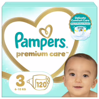 Підгузки Pampers Premium Care Midi Розмір 3 (6-10кг), 120 (4015400465461)
