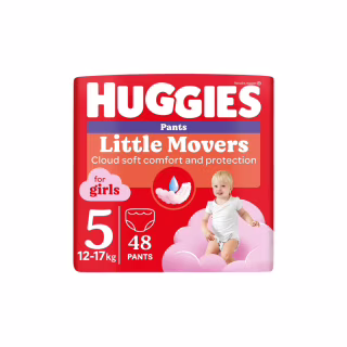 Подгузники Huggies Little Movers/Pants 5 Mega 12-17 кг для девочек 48 шт (5029053547626)