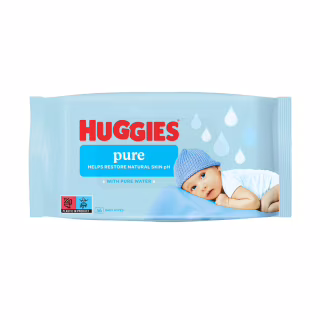 Детские влажные салфетки Huggies Pure 56 шт (5029053550039)