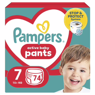Підгузки Pampers трусики Pants Giant Розмір 7 (15+ кг) 74 шт. (8006540069622)