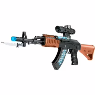 Іграшкова зброя ZIPP Toys Автомат світлозвуковою AK47, чорний (827B)