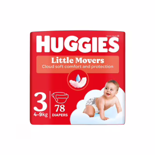 Підгузки Huggies Little Movers 3 (4-9 кг) Mega 78 шт (5029053548760)