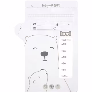 Пакет для зберігання грудного молока Lovi Buddy bear 25 шт (12/208)