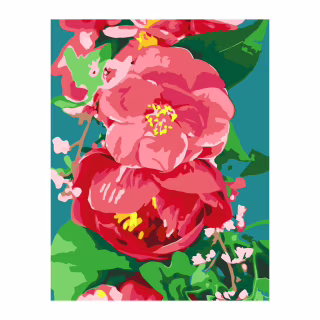 Картина по номерам Rosa Дикий пион 35 х 45 см (4823098525288)