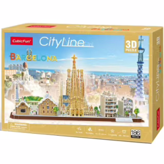 Пазл Cubic Fun Тривимірна головоломка-конструктор City Line Barcelona (MC256h)