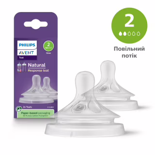 Соска Philips AVENT Natural силиконовая, Естественный поток, от 0 мес (SCY962/02)