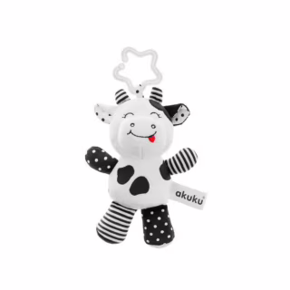 Игрушка на коляску Akuku Корова Черно-белая (A0471)