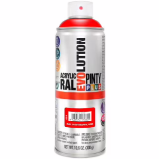 Фарба-аерозоль Pintyplus на водній основі Evolution Ral 3020 Червоний 400 мл (8429576170801)