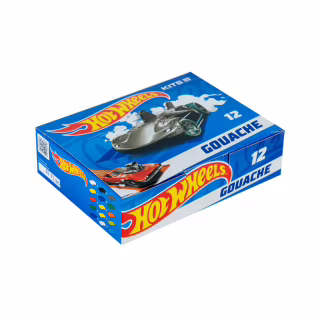 Гуашевые краски Kite Hot Wheels 12 цветов, 20 мл (HW23-063)