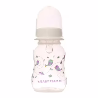 Бутылочка для кормления Baby Team С силиконовой соской 125 мл (4824428011112)