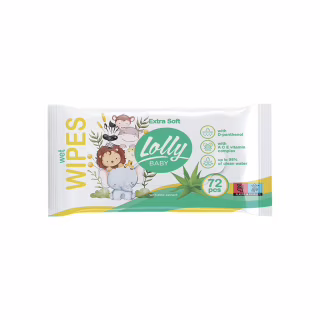 Дитячі вологі серветки Lolly Extra Soft 72 шт (4820174981211)