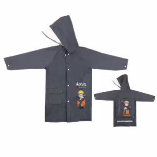 Дождевик детский Kite Naruto S 115 - 130 см Сірий (NR24-2600S)