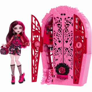 Кукла Monster High Набор-сюрприз Ужас-секреты Дракулоры серии Цвет и тьма (HYT72)