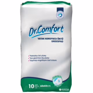 Пелюшки для малюків Dr.Comfort 60х60 см 10 шт (8680131202973)