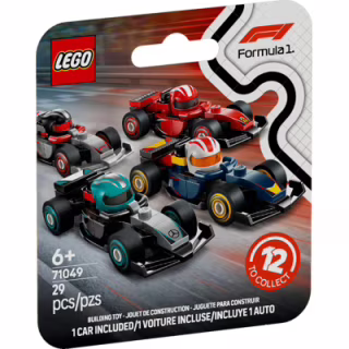 Конструктор LEGO Minifigures Колекційні автомобілі для перегонів F1 (71049)