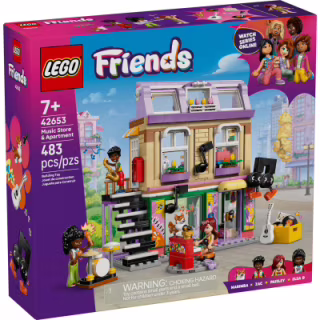 Конструктор LEGO Friends Музичний магазин та квартира (42653)