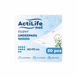 Пеленки для младенцев ActiLife Med Super 60 х 90, 30 шт (4820174981495)