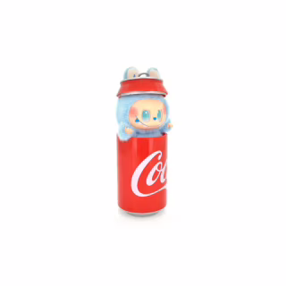 Мягкая игрушка No Brand сюрприз Labubu Coca-Cola Surprise, 17 см, Mix color, темный пакет (YT42167)