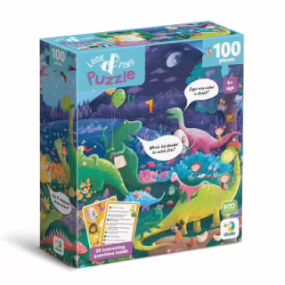 Пазл DoDo Шукай та знаходь Країна динозаврів, 100 елементів (300669)