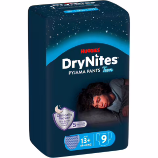 Подгузники Huggies DryNites for boys aged 13+, 9 pcs (5029053583662)