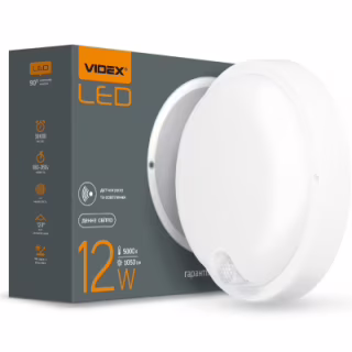 Светильник Videx LED с датчиком ИК IP54 12W 5000K сенсорный (VL-BHR-125W-SP)