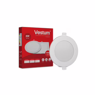 Светильник Vestum LED круглый 6W 4000K 220V (1-VS-5102)
