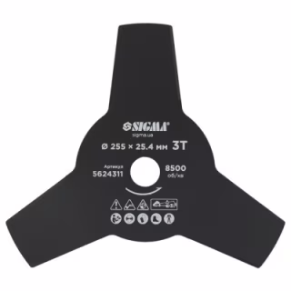 Нож для триммера Sigma 255x25.4мм, 3Т (5624311)