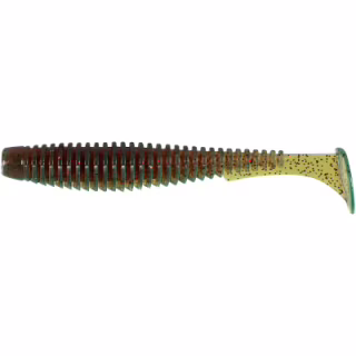Силікон рибальський FishUP U-Shad 2.5" 019 - Motor Oil/Red (9шт/уп) (1864.13.94)