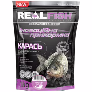 Прикормка Real Fish Silver Series Карась Чебрець-часник 1kg (809.00.23)