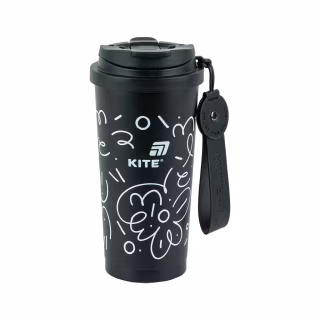 Термокружка Kite 550 мл, чорна (K25-1226-1)