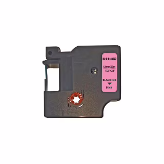Лента для принтера этикеток UKRMARK RL-D-R-46027-BK/PK шелковая лента. для DYMO серии D1. 12мм х (900310)
