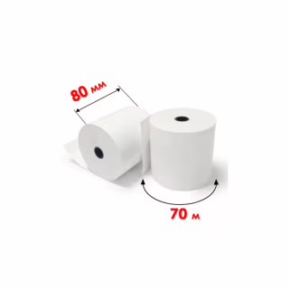 Лента кассовая ІКС 80мм*70м (пакунок 6шт) (80T-6)
