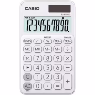 Калькулятор Casio SL-310UC-WE-W-EC, білий (CALC-CAS-SL-310UC-WE)
