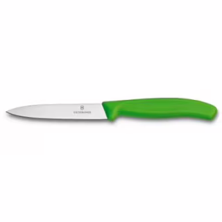 Кухонний ніж Victorinox SwissClassic для нарезки 10 см, зеленый (6.7706.L114)