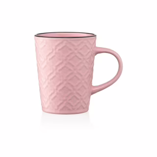 Чашка ARDESTO Relief 320 мл Pink (AR3474P)
