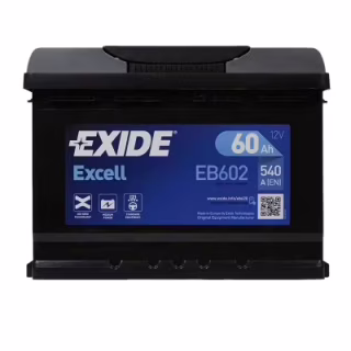 Аккумулятор автомобильный EXIDE EXCELL 60Ah Н Ев (-/+) (540EN) (EB602)