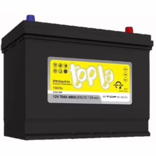 Акумулятор автомобільний Topla 70 Ah/12V EFB Japan Euro (112 270)