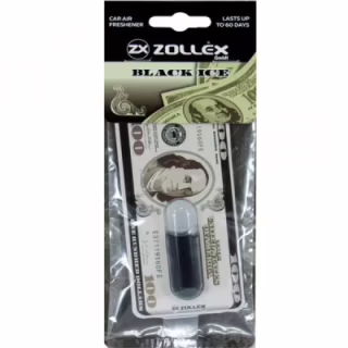 Ароматизатор для автомобіля Zollex Dollar Black ice (3929952)