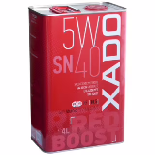 Моторное масло Xado Atomic Oil 5W-40 SN RED BOOST 4л (ХА 26269)