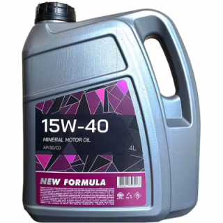 Моторна олива NEW FORMULA 15w-40 (SG/CD) кан. 4л ПЕТ (3,3кг) (NF200299)
