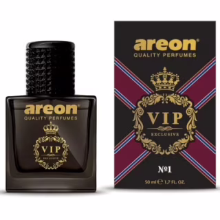 Ароматизатор для автомобіля Areon VIP 1 скло 50 мл Чорний дизайн (85016)