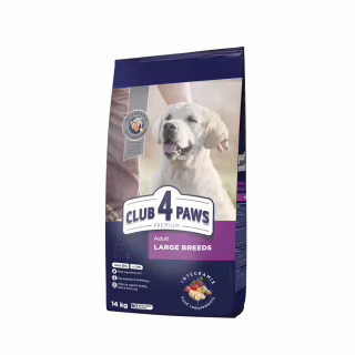 Сухой корм для собак Club 4 Paws Премиум. Для больших пород 14 кг(UP) (4820215366298/4820083909641)