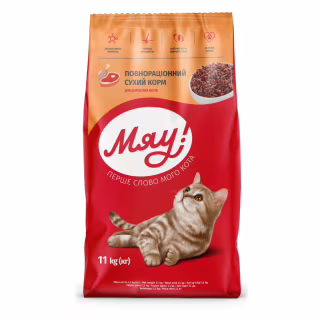 Сухий корм для кішок Мяу! зі смаком м'яса 11 кг (4820083902093)
