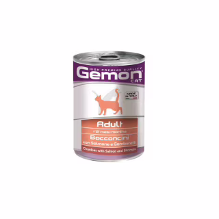 Консервы для кошек Gemon Cat Wet Adult лосось с креветками 415 г (8009470300735)