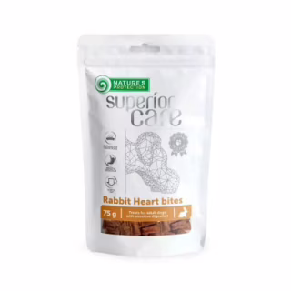 Лакомство для собак Nature's Protection сердце кролика кусочками с курицей 75 г (SNK46121)