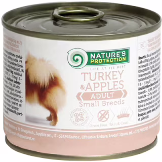 Консервы для собак Nature's Protection Adult Small Breeds Turkey&Apples 200 г (KIK24520)