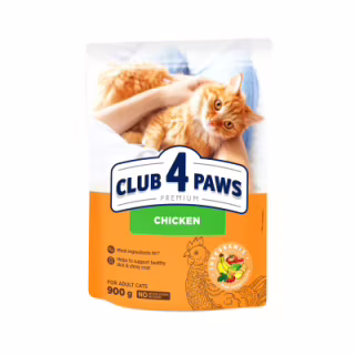 Сухий корм для кішок Club 4 Paws Преміум. Зі смаком курки 900 г (4820083909139)