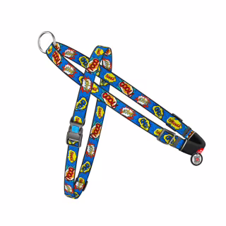 Шлей для собак WAUDOG Nylon с QR-паспортом "ВАУ" S (5463)