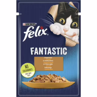 Вологий корм для кішок Purina Felix Fantastic з індичкою в желе 85 г (7613039832516)