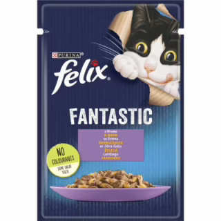 Влажный корм для кошек Purina Felix Fantastic с ягненком в желе 85 г (7613039838969)